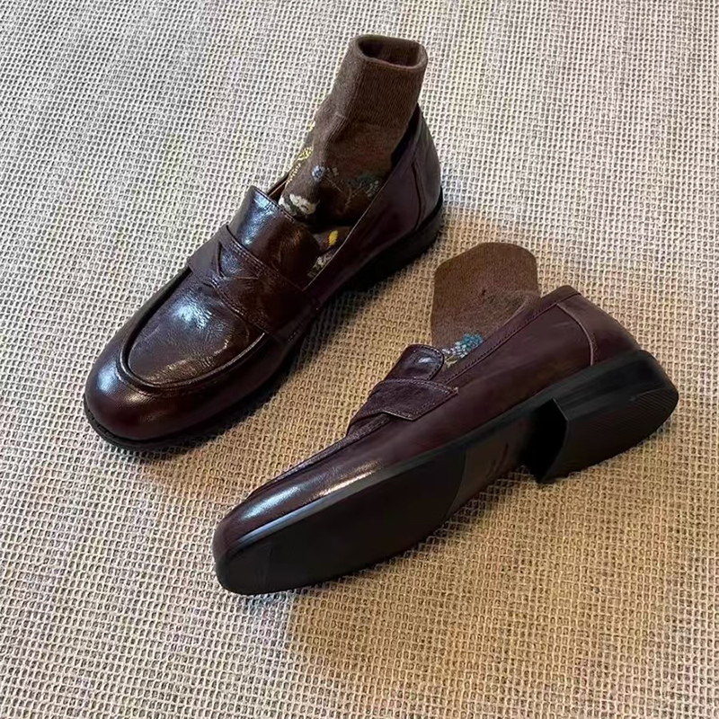 Womens Genuine Leather Loafers - Formal Women Daily Wear Footwear บทวิจารณ์และราคา