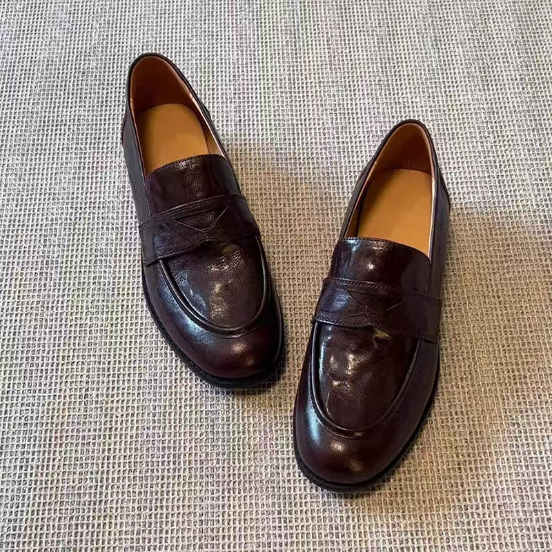Womens Genuine Leather Loafers - Formal Women Daily Wear Footwear บทวิจารณ์และราคา