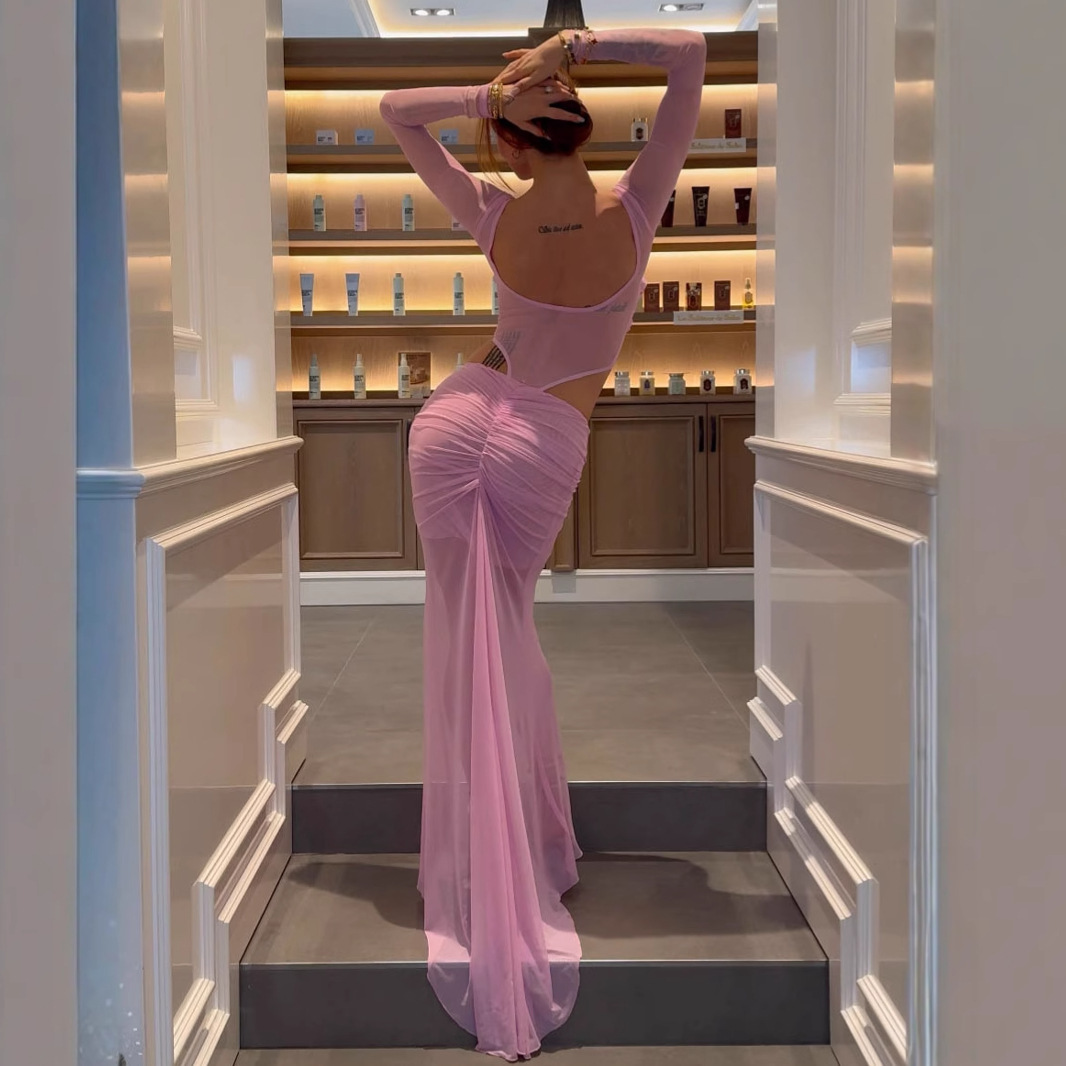 Pink Prom Dress 2 Pcs  Women J - Women'S Formal Jumpsuit Evening Wear บทวิจารณ์และราคา