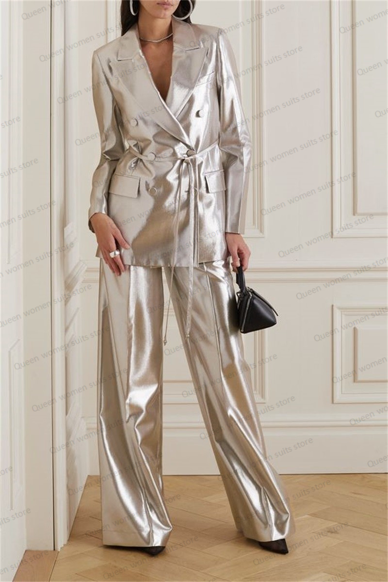 Shiny Satin Wedding Women Suit - Women Formal Wear Coat บทวิจารณ์และราคา