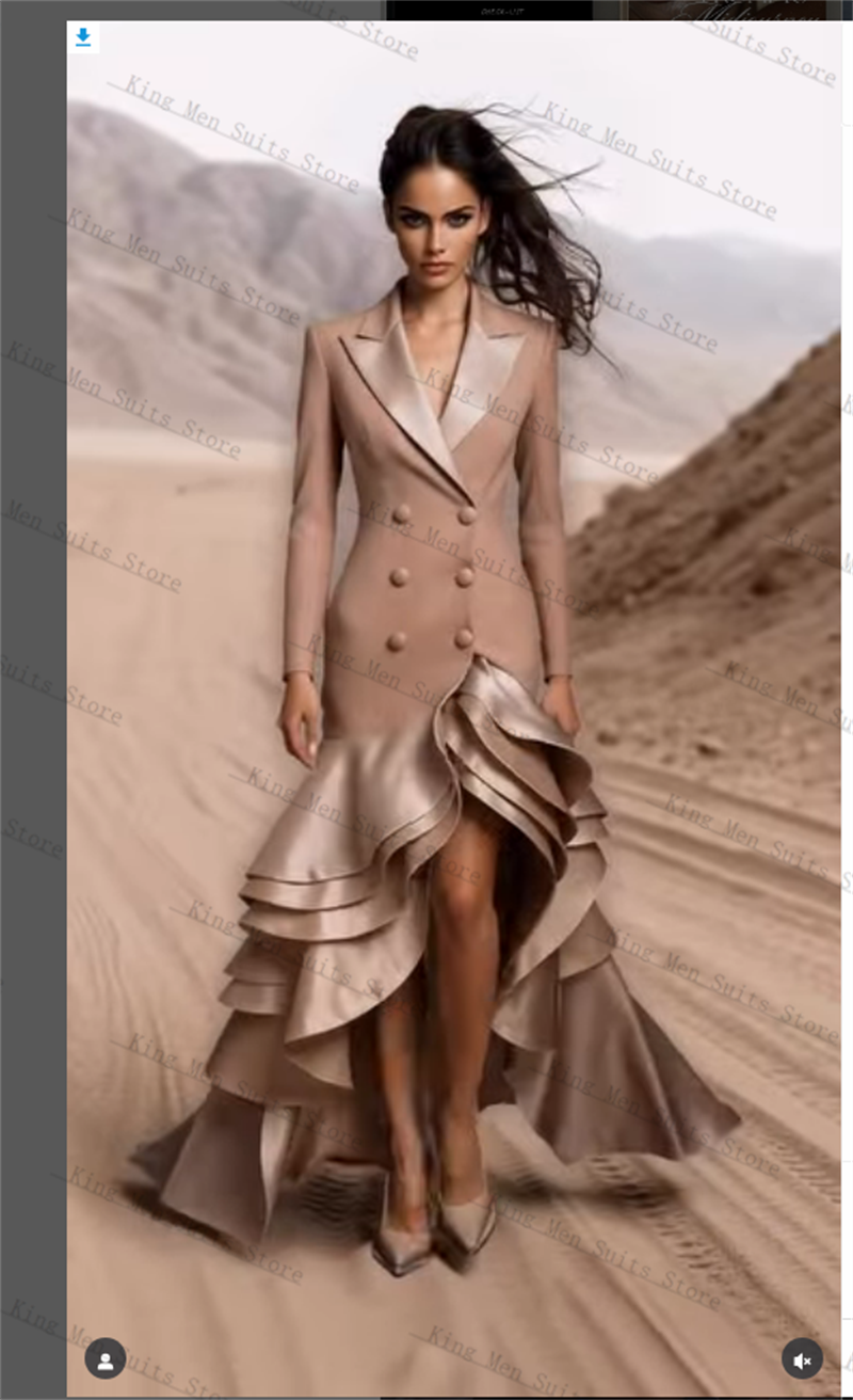 Champagne Women Suits 1 Piece  - Women'S Formal Wear For A Wedding บทวิจารณ์และราคา
