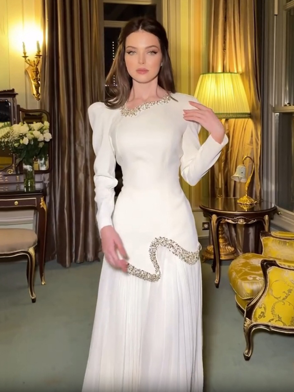 Modphy Fashion Evening Dress P - Formal Dress Female บทวิจารณ์และราคา
