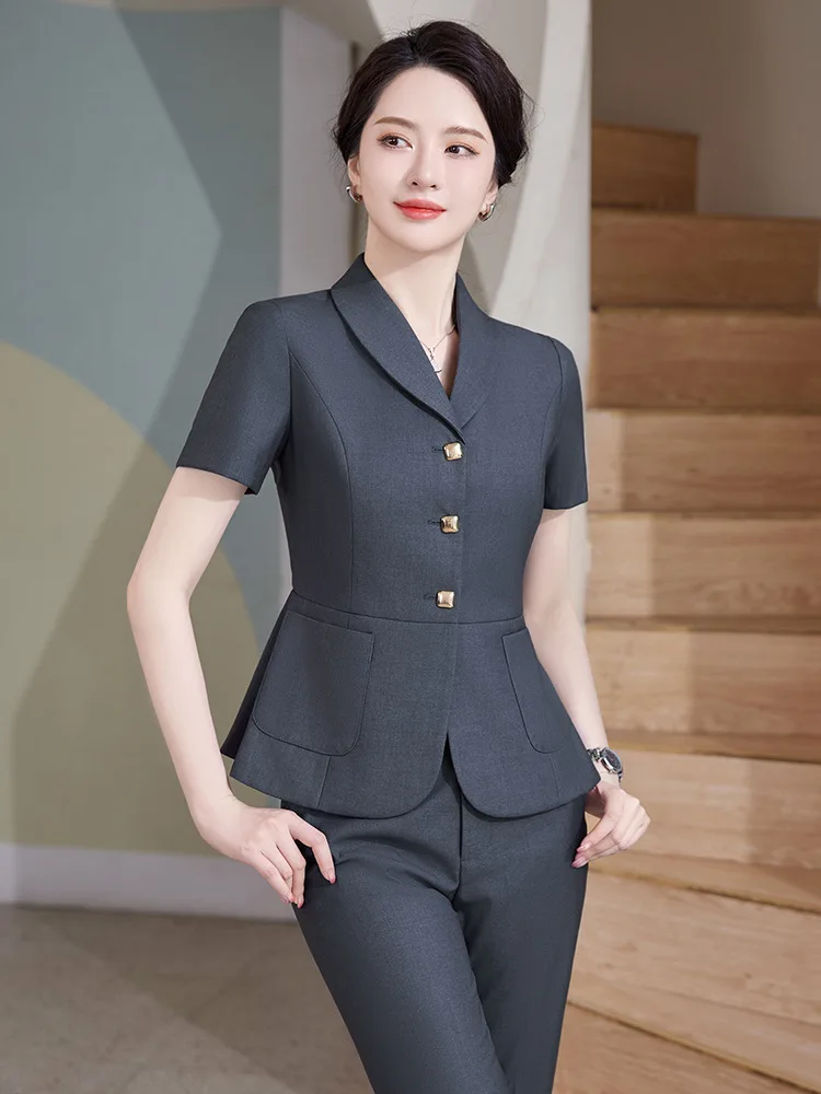 Pop 2024 Summer Formal OL Styl - Women Formal Wear For Interview บทวิจารณ์และราคา