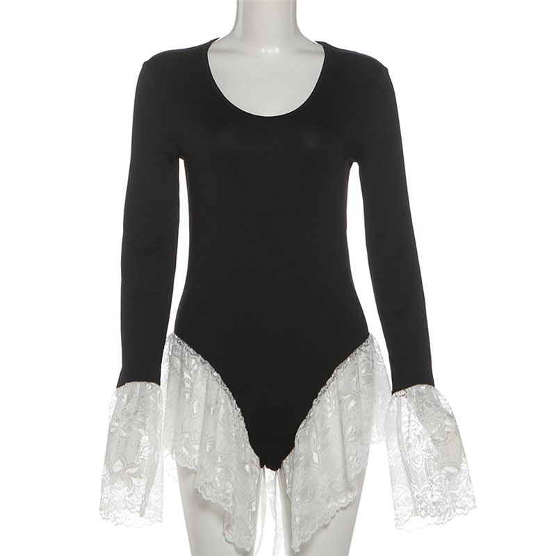 Black White Lace Women Jumpsui - Women'S Formal Jumpsuit Evening Wear บทวิจารณ์และราคา