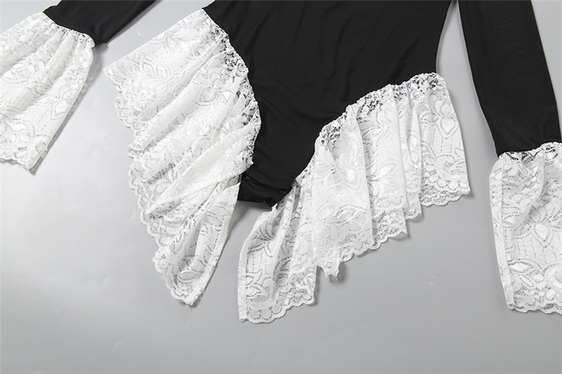Black White Lace Women Jumpsui - Women'S Formal Jumpsuit Evening Wear บทวิจารณ์และราคา