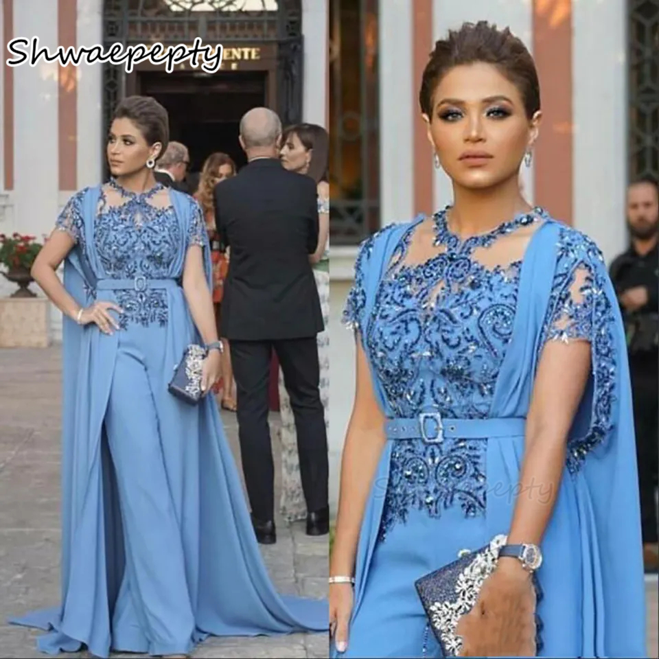 Modern Women Blue Evening Jump - Women'S Formal Jumpsuit Evening Wear บทวิจารณ์และราคา