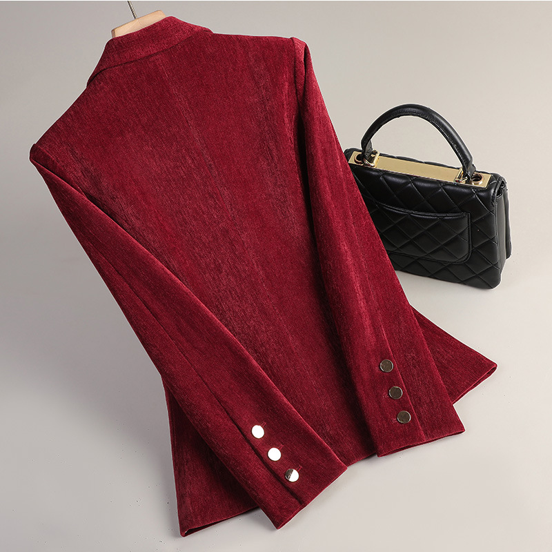 Yellow Gold Velvet Blazer Wome - Women Formal Wear Coat บทวิจารณ์และราคา