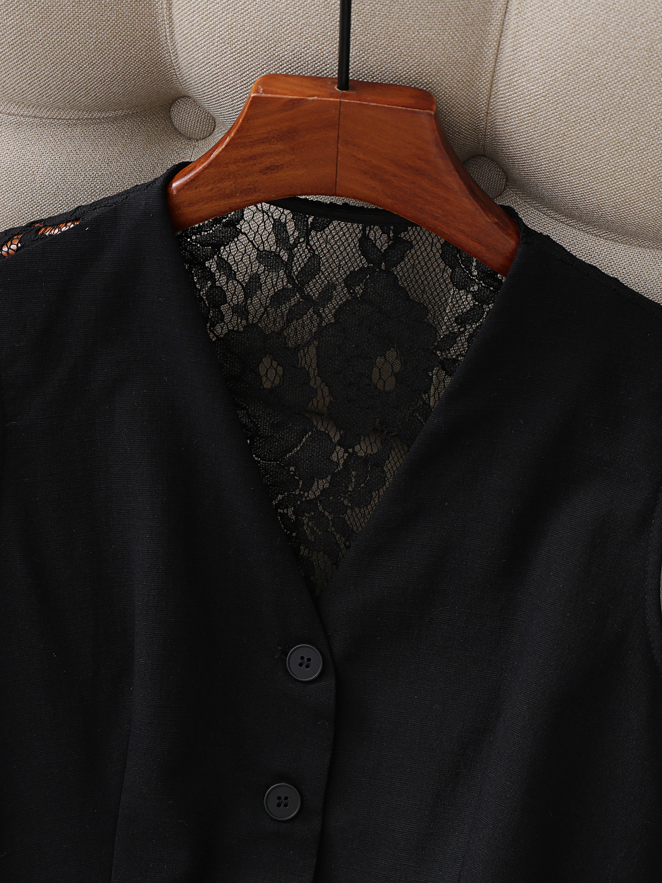 Women's Lace Back Suit Vest, V - Women Formal Wear Without Blazer บทวิจารณ์และราคา