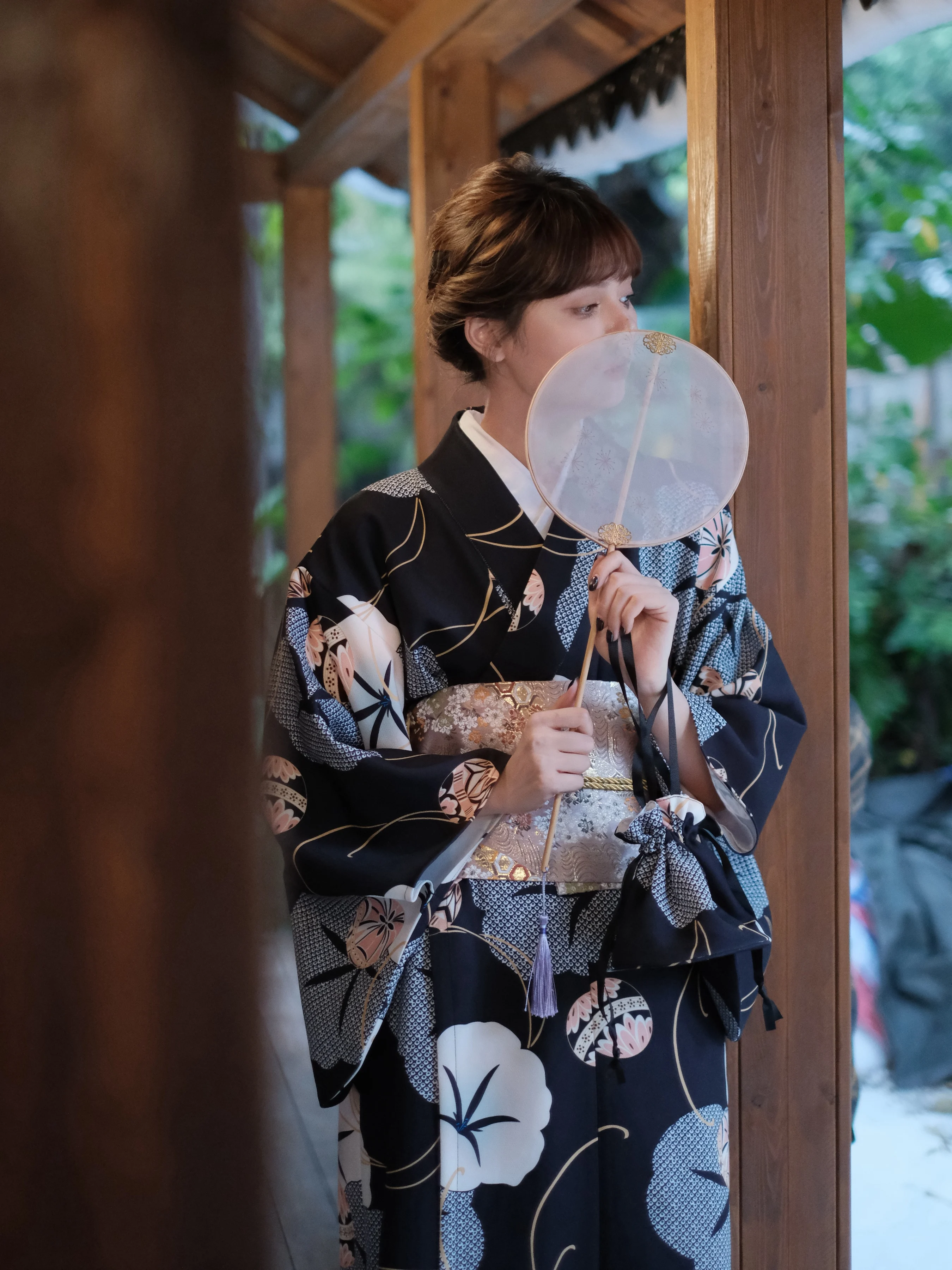 Women Japanese Kimono Black Co - Women'S Formal Traditional Wear บทวิจารณ์และราคา