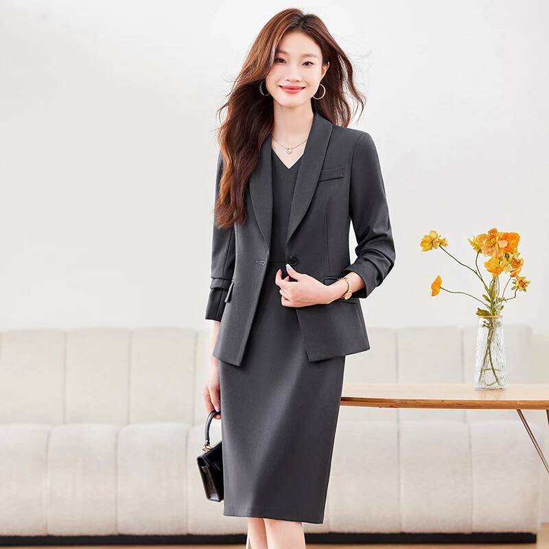 High Quality Fabric Women Busi - Women Formal Wear Coat บทวิจารณ์และราคา