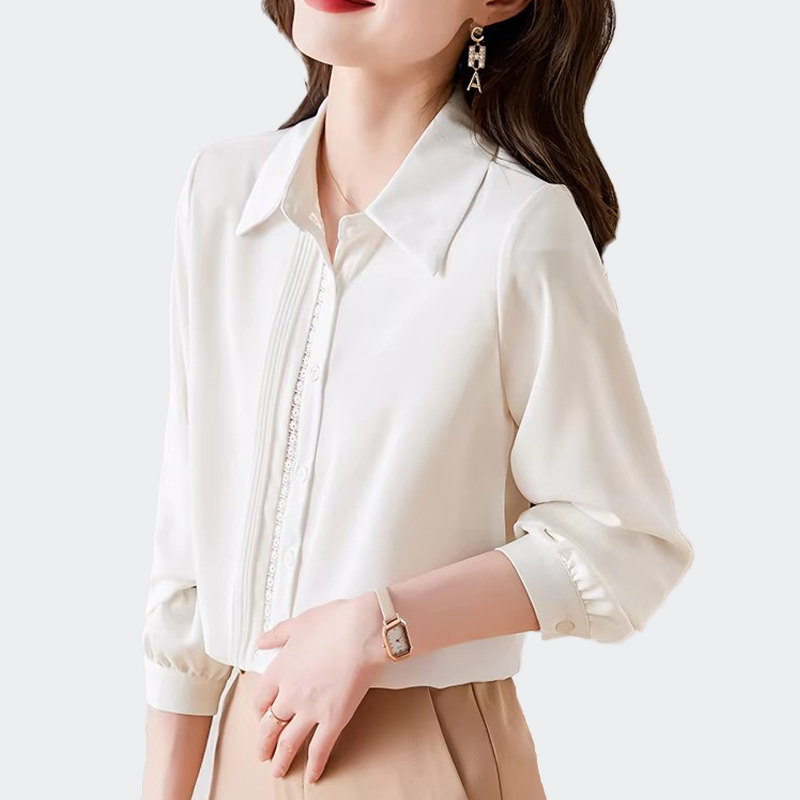 White Shirt for Women Elegant  - Women Formal Wear Xxl บทวิจารณ์และราคา