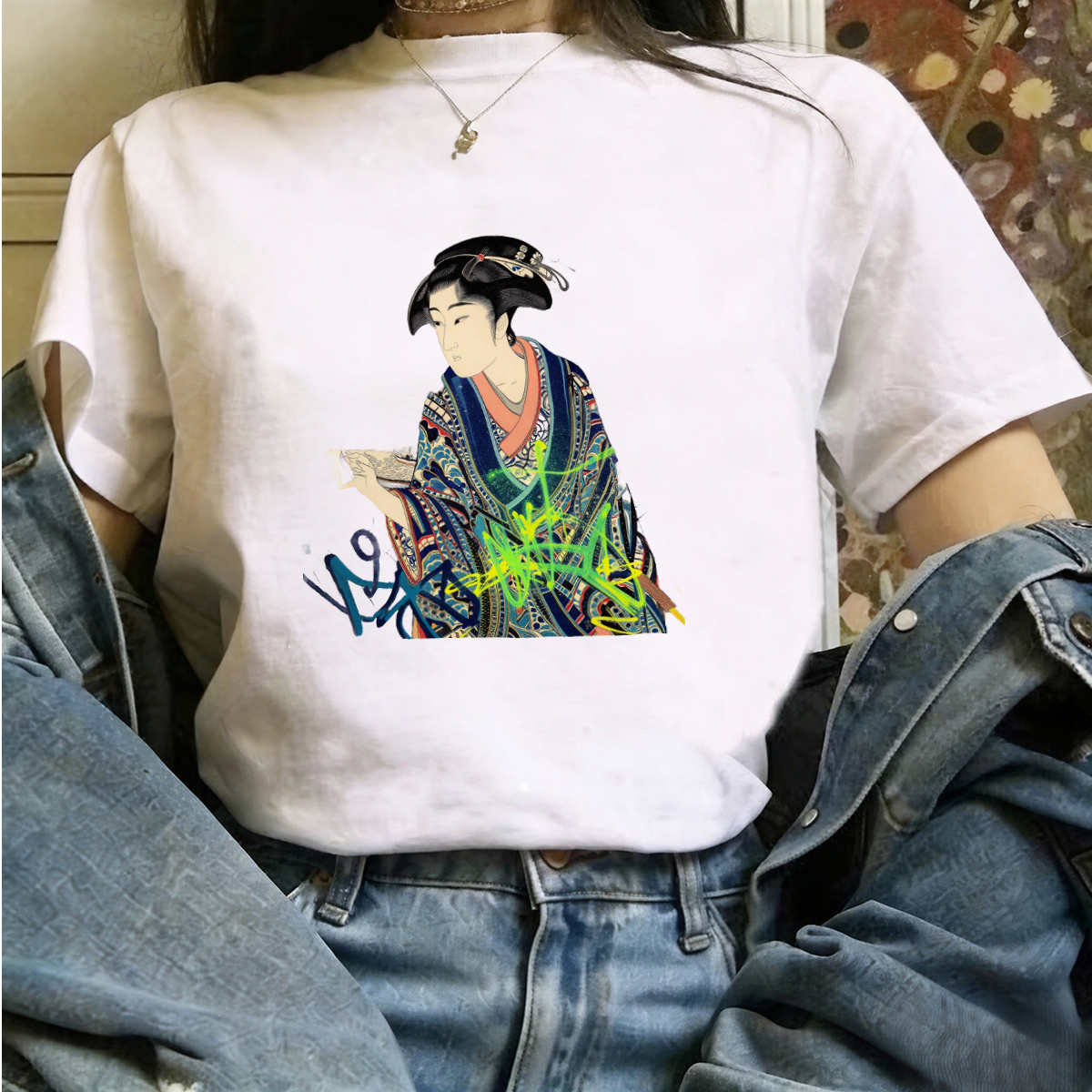 T Shirts For Woman Rune Patter - Women'S Formal Traditional Wear บทวิจารณ์และราคา