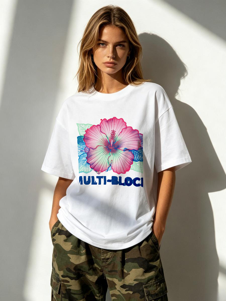 T Shirts Woman Block Print Han - Women'S Formal Traditional Wear บทวิจารณ์และราคา