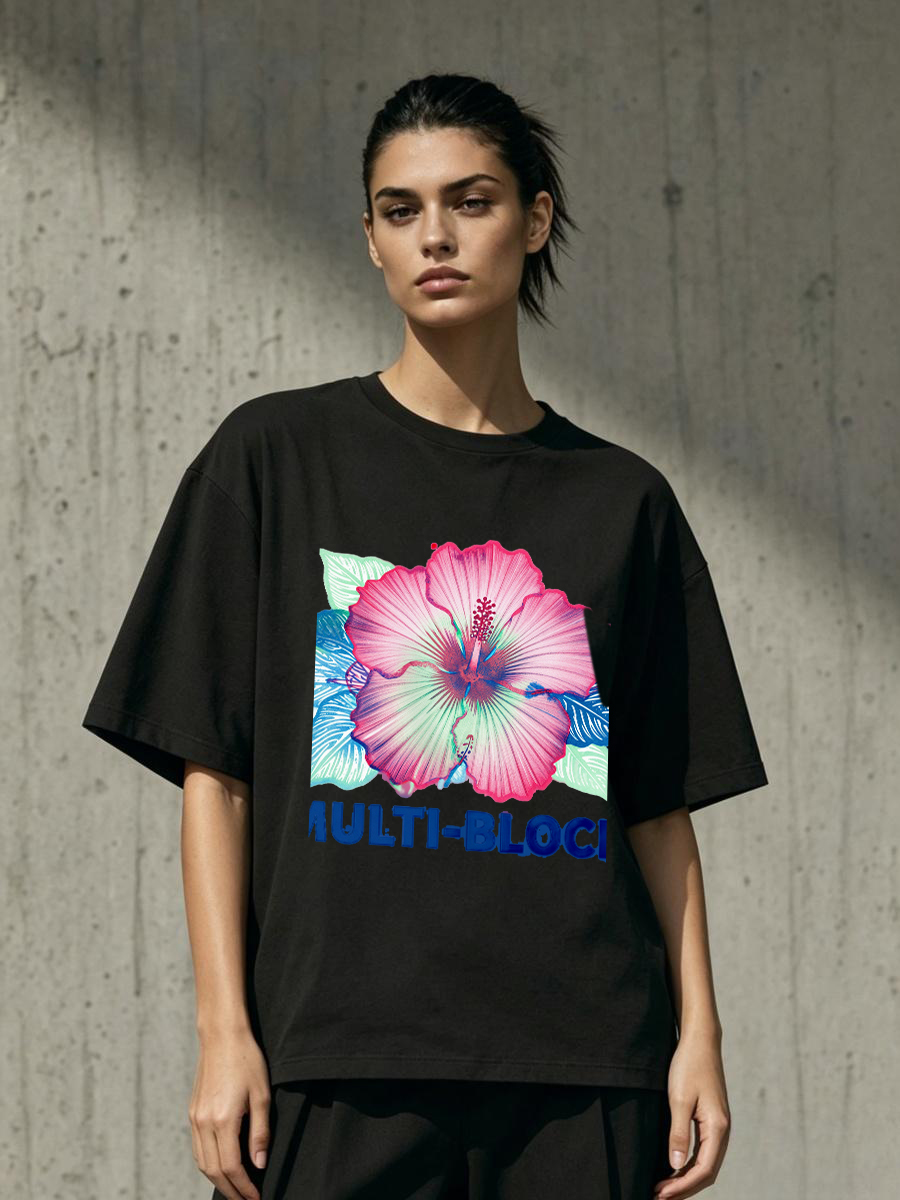T Shirts Woman Block Print Han - Women'S Formal Traditional Wear บทวิจารณ์และราคา