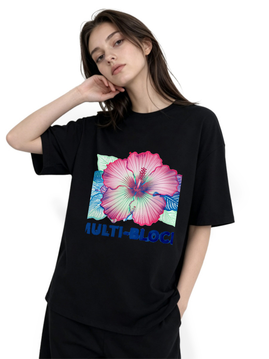 T Shirts Woman Block Print Han - Women'S Formal Traditional Wear บทวิจารณ์และราคา