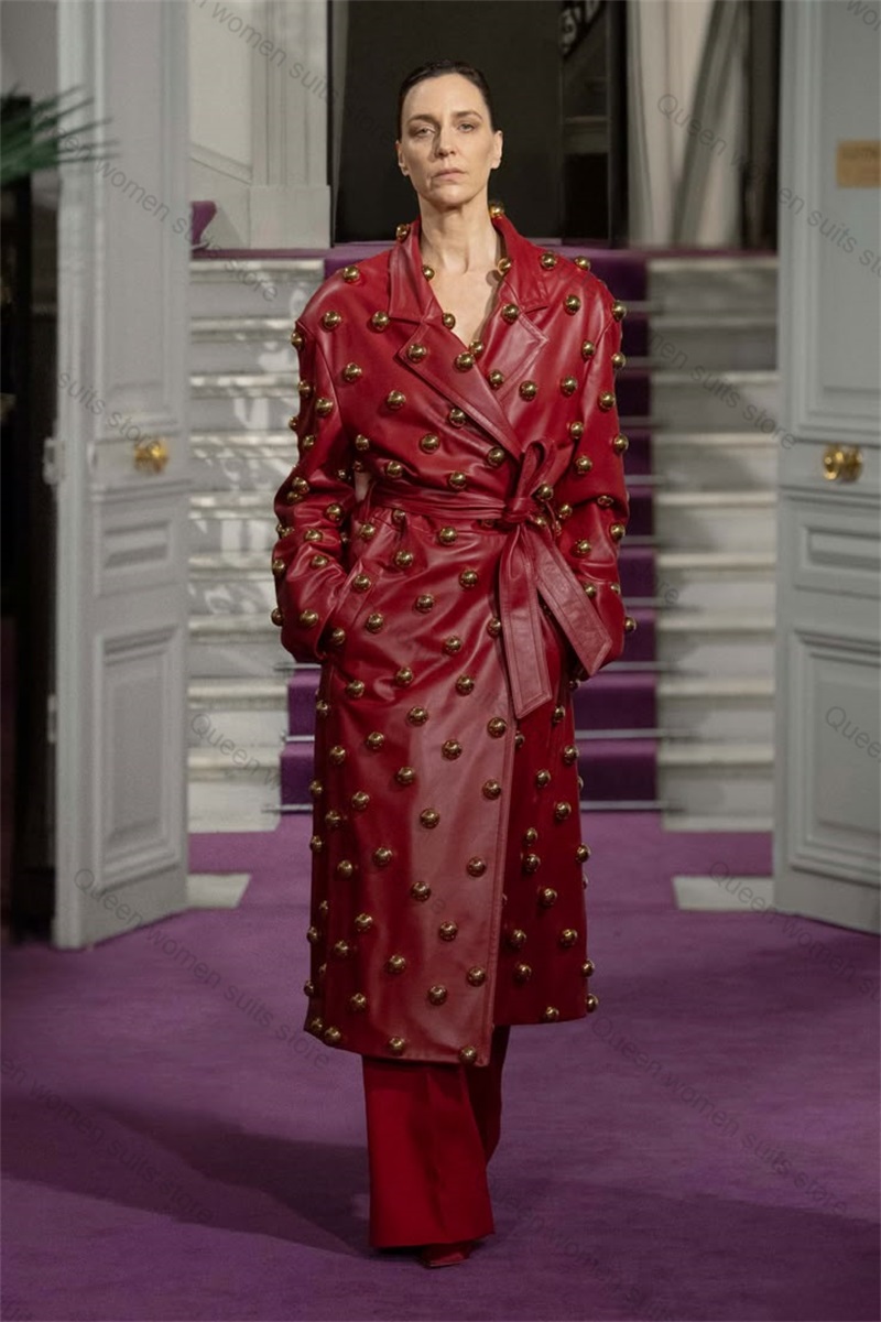 PU Leather Women Suit Pants Se - Women Formal Wear Coat บทวิจารณ์และราคา