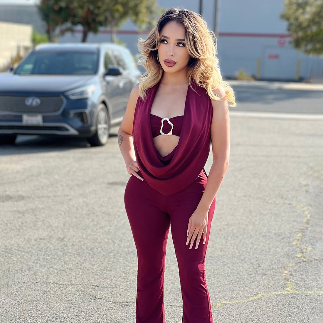 Black Women Jumpsuit 2 Pieces  - Women'S Formal Jumpsuit Evening Wear บทวิจารณ์และราคา